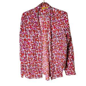 Roller Rabbit Red and Pink Floral Blouse